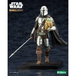 ARTFX Star Wars: Mandalorian & Grogu With Beskar Staff 1/10 [Kotobukiya] -Modelos Tienda De Ventas artfx star wars mandalorian grogu with beskar staff 110 kotobukiya 1 5