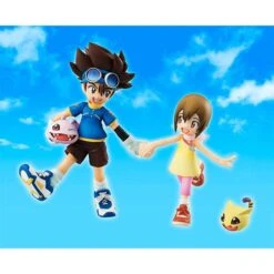 MegaHouse Digimon Adventure - Yagami Hikari & Yagami Taichi & Nyaromon & Koromon Limited Edition [G.E.M.]